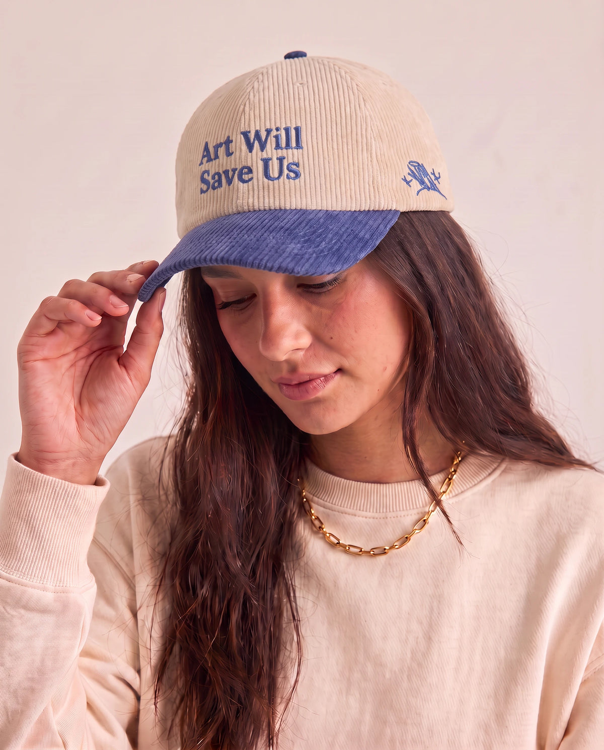 Boné "Art Will Save Us" Azul