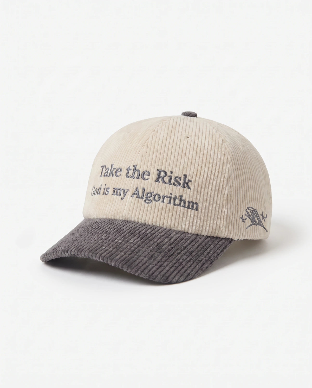 Boné "Take the Risk God is my Algorithm" Gray
