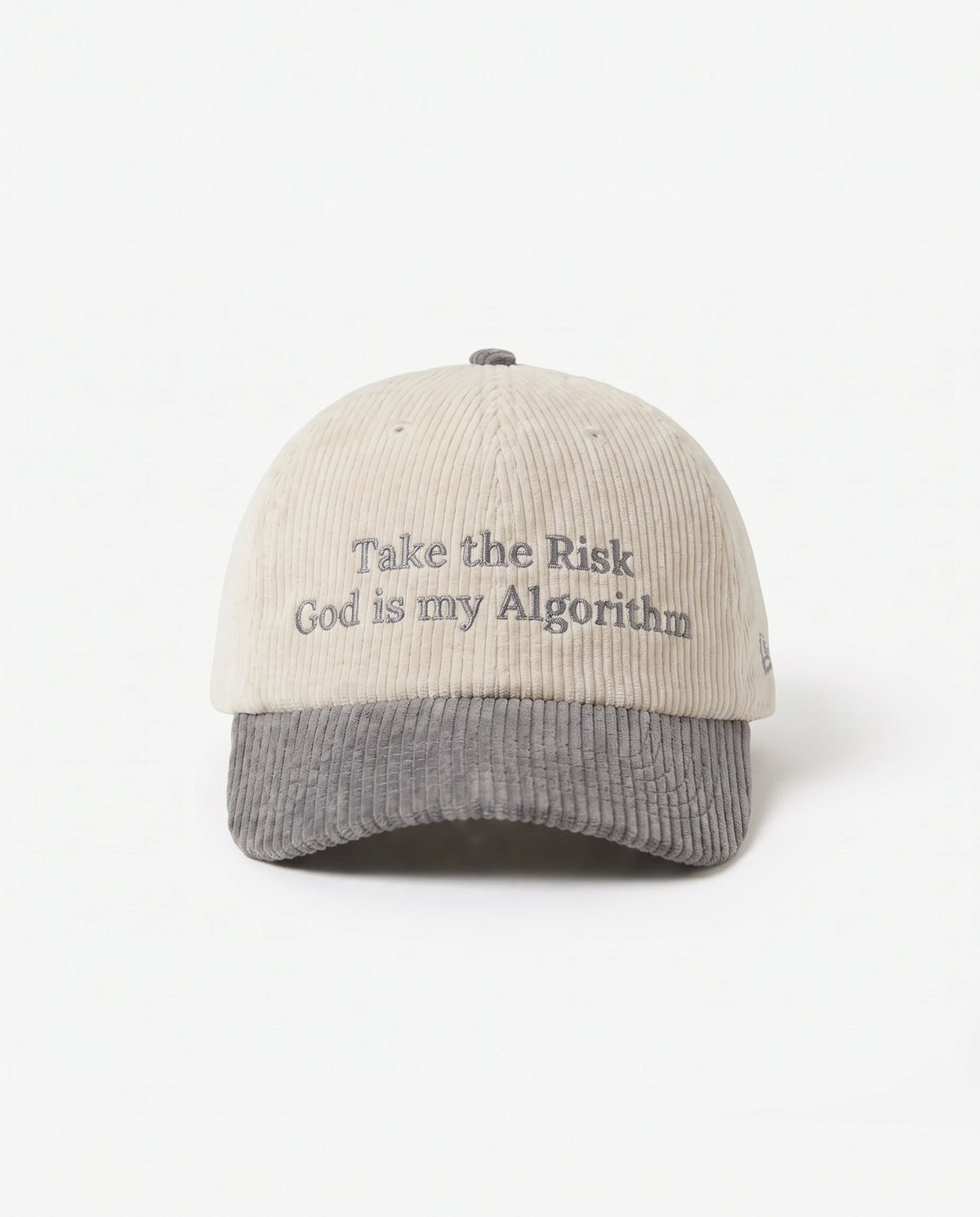 Boné "Take the Risk God is my Algorithm" Gray