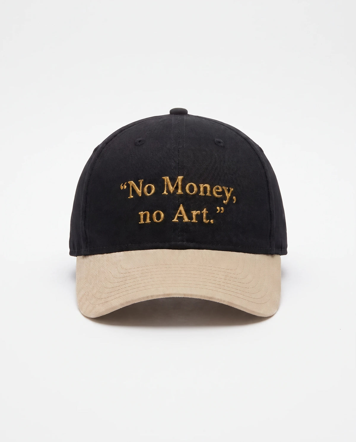 Boné "No Money, No Art" Preto