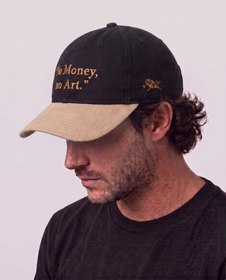 Boné "No Money, No Art" Preto