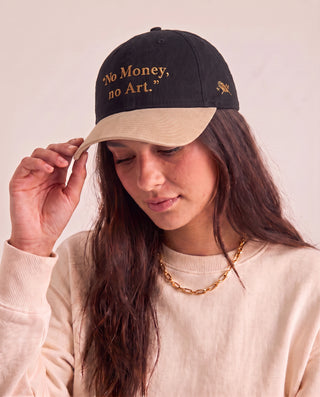 Boné "No Money, No Art" Preto