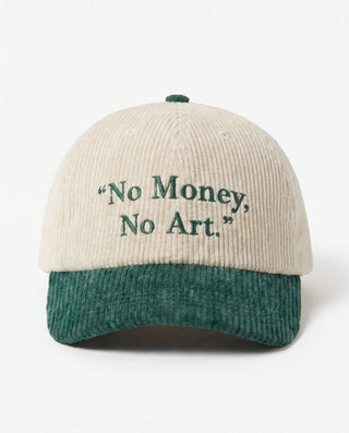 Boné "No Money, No Art" Verde