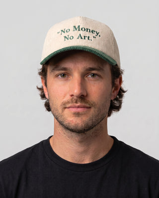 Boné "No Money, No Art" Verde