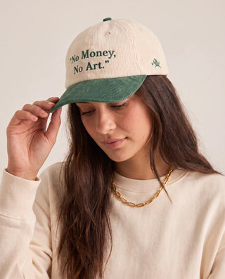 Boné "No Money, No Art" Verde