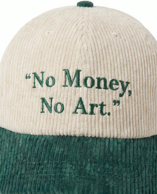 Boné "No Money, No Art" Verde