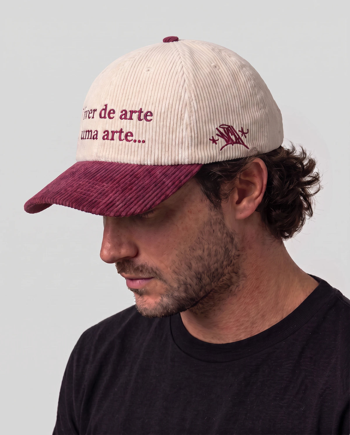 Boné "Viver de Arte é uma Arte" Vinho